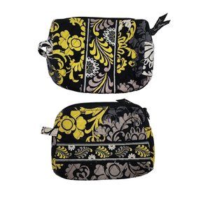 Vera Bradley set of 2 make up cosmetic bags